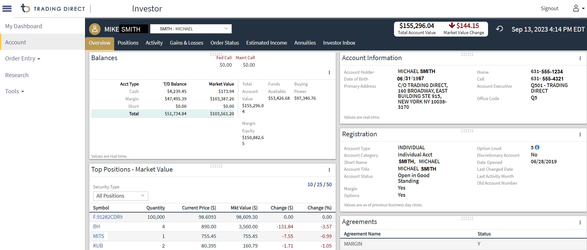 Account Overview